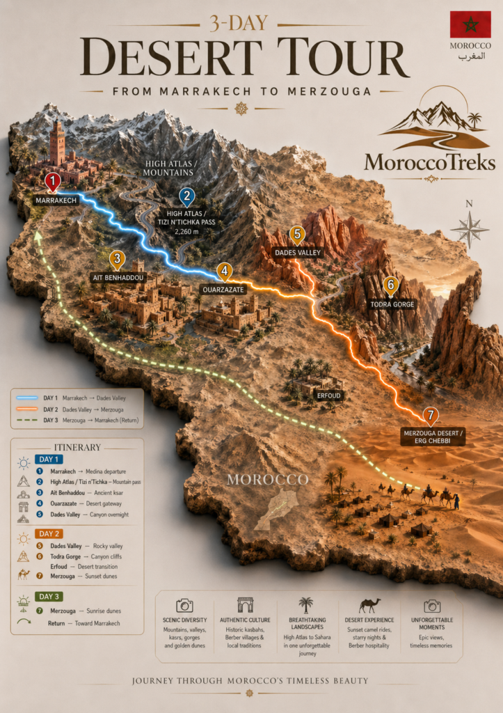 Atlas mountains tour from Marrakech